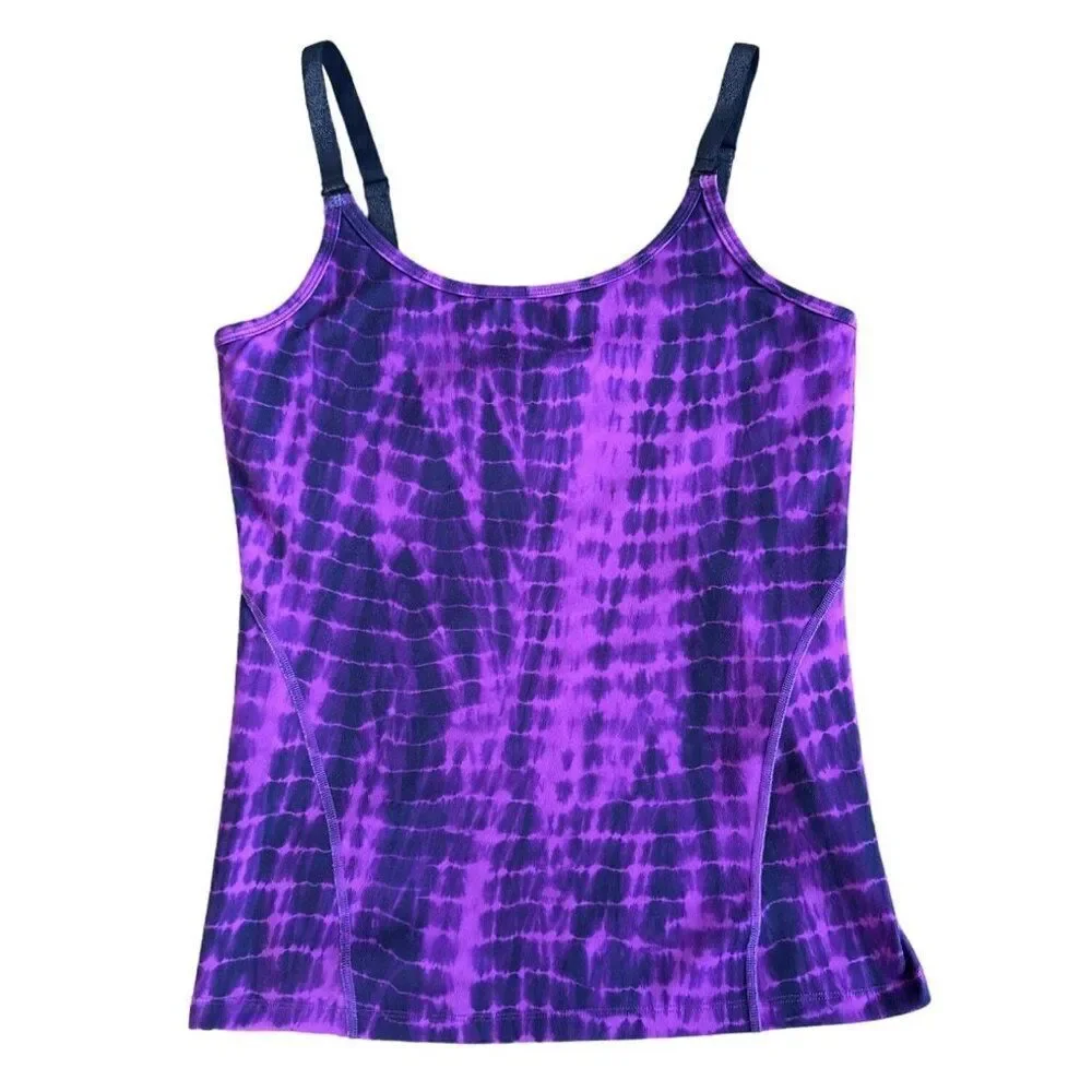 Athletic workout shirt  build in bra size medium in purple